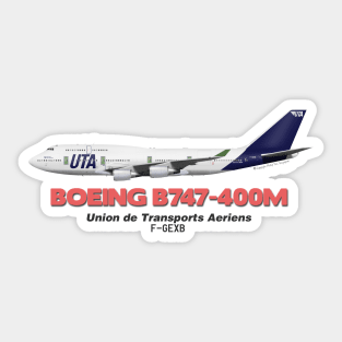 Boeing B747-400M - Union de Transports Aeriens Sticker